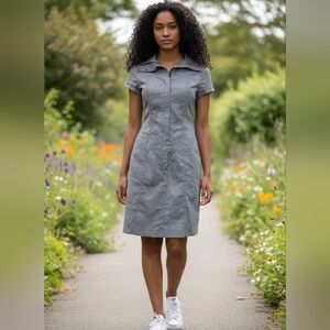 Arc'teryx Women's Blasa Dress Gray Stretch Jumper Ligth Cotton Sleveless